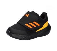 Adidas Unisex - Bimbi 0-24 RunFalcon 3.0 Hook-And-Loop Shoes, Core Black/Screaming Orange/Gold, 27 EU