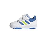 adidas Tensaur Hook And Loop Shoes, Sneaker Unisex - Bambini e Ragazzi, Cloud White Bright Royal Solar Slime, 21 EU