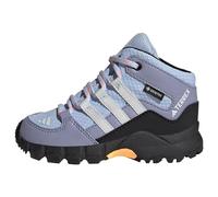 adidas Terrex Mid Gore-Tex Hiking Shoes, Scarpe da Trekking Unisex-Bimbi 0-24, Blue Dawn/Grey/Solar Gold, 19 EU