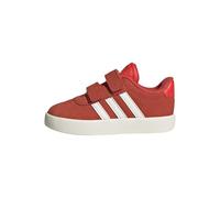 adidas Unisex - Bimbi 0-24 VL Court Shoes, Bright Red/Core White/off White, 23 EU