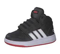 Adidas Hoops Mid 2.0, Basketball Shoe Unisex-Bambini, Core Black/Footwear White/Vivid Red, 21 EU
