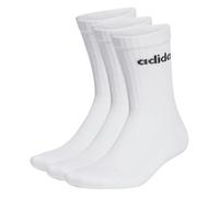 Adidas Unisex Calze, 3 Pezzi - Linear Crew Imbottite, Logo, Imbottito, Un...