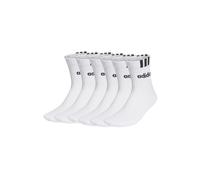 Adidas Unisex Calze Corti Con Cuscinetto A Mezza Altezza 3-Stripes 6 Paia