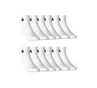 Adidas Unisex Calze Sportive Cuscinetto Alla Caviglia Quarti 12 Paia