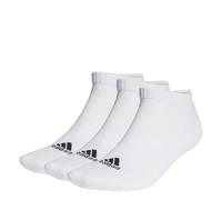 adidas Calzini bassi imbottiti Unisex Adulto – 3 paia – Bianco/Nero – Taglia 4.5-6