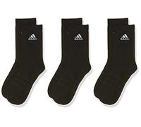 Adidas Unisex Crew Socks Light Crew 3Pp, Black/Black/Black, DZ9394, 28-30 EU