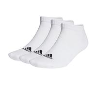 adidas Unisex Cushioned Low-Cut Socks 3 Pairs Cotton White 11-12.5