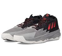 adidas Unisex Dame 8 Basketball Shoe, Grey/Red/Black, 12.5 US Men