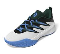 adidas Sneaker da basket unisex per adulti, certificata Dame 3, Bianco Collegiate Verde Blu Burst, 43 1/3 EU