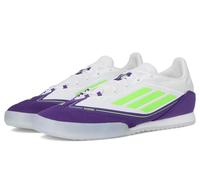 adidas Unisex F50 Freestyle 24 Messi Indoor Scarpe da Calcio, White Lucid Lemon Unity Viola, 48 EU