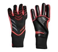 adidas Unisex Gants de Gardien Predator Pro, Black/Black/Lucid Red, 10 1/2