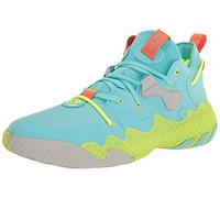 adidas Unisex Harden Vol. 6 Basketball Shoe, Pulse Aqua/Team Semi Sol Orange/Solar Yellow, 4.5 US Men