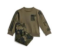 adidas UNISEX KIDS Seasonal Essentials Infants Camo Fleece Jogger Set in French Terry 3-4Y