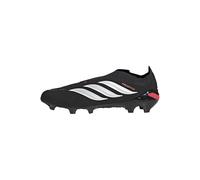 adidas Unisex League Laceless Firm Ground Football Boots, Core Black/Ftwr White/Lucid Red, 47 1/3 EU