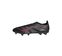 adidas Unisex League Laceless Firm Ground/Multi Ground Football Boot, Core Black/Grey Four/Lucid Red, 42 2/3 EU
