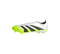 Adidas Unisex League Laceless Firm Ground/Multi Ground Football Boots, Cloud White/Core Black/Lucid Lemon, 45 1/3 EU