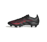 adidas Predator League Soft Ground Football Boots, Scarpe da Calcio Unisex-Adulto, Core Black/Grey Four/Lucid Red, 42 2/3 EU