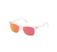 Occhiali adidas Originals OR0101 trasparente con lenti a specchio rosso viola