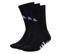 adidas Unisex - Adulto Performance Cushioned Crew Grip Socks 3-Pairs Pack, Black/White, 37-40