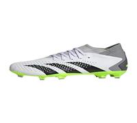 adidas Unisex Predator Accuracy.3 Firm Ground Sneaker, White/Core Black/Lucid Lemon, 9 US Men
