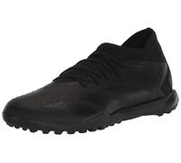 adidas Unisex Predator Accuracy.3 Turf Soccer Shoe, Black/Black/White, 8.5 US Men