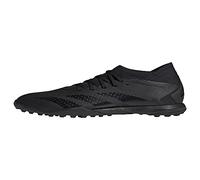 adidas Unisex Predator Accuracy.3 Turf Soccer Shoe, Black/Black/White, 9.5 US Men