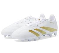 adidas Unisex Predator Club J Calcio Stivali Flessibile Ground Scarpe, Bianco Oro Metallizzato Bianco, 38 EU