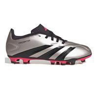 adidas Unisex Predator Club J Calcio Stivali Flessibile Ground Scarpe, Platino Metallizzato Nero Aurora Turbo, 30 EU