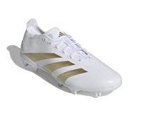 adidas Unisex Predator League Calcio Stivali Firm Ground Scarpe, Bianco Oro Metallizzato Beige Sabbia Metallizzata, 36 2/3 EU