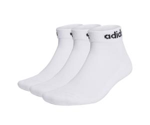 Adidas Unisex Quarter Calze, 3 Pezzi - Linear Cushioned Ankle, Logo, Gepols...
