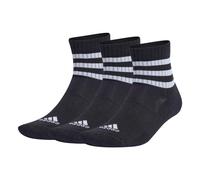 Adidas Unisex Quartersocken, 3er Pacco - 3-Stripes Cushioned Sportswear Mid-Cu