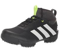 adidas Unisex The Gravel Sneaker, Black/White/Lucid Lemon, 10 US Men