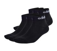 Adidas Unisex Trimestre Calzini, 6er Pacco - Linear Cushioned Caviglia, Logo,
