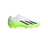 adidas Unisex X CRAZYFAST.3 LL prato naturale asciutto, Cloud White Core Black Lucid Lemon, 44 EU