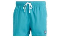 adidas Uomo 3-Stripes CLX Very-Short-Length Swim Shorts, Arctic Fusion/White, S