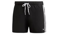 adidas - Pantaloncini da bagno neri con 3 strisce-Nero XL