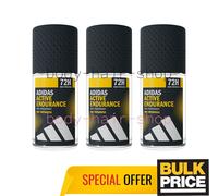 Adidas Uomo Active Endurance Deodorante Roll-on 72H Protezione Odori Sudore C...