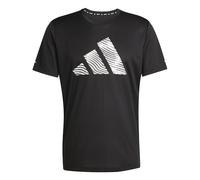 adidas Uomo adi365 Running Essentials Brand Love Tee, Black, S