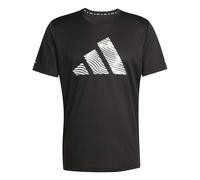 adidas Uomo adi365 Running Essentials Brand Love Tee, Black, XL
