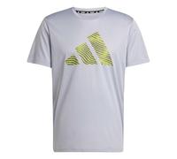 adidas Uomo adi365 Running Essentials Brand Love Tee, Halo Silver, M