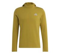 adidas Uomo Adi365 Running Essentials Winterized Long Sleeve Sweatshirt, Sand Green, M