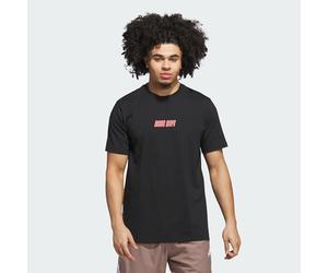 Adidas Uomo Adidas Hoops Graphic Tee, Black/Lucid Red, M
