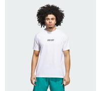 Adidas Uomo Adidas Hoops Graphic Tee, White/Black, XL