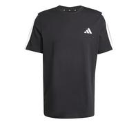 adidas Uomo Men 3-Stripes T-Shirt, Black, XL