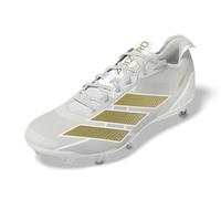 adidas Uomo Adizero 13.0 Calcio Basket, 0, Bianco Oro Metallizzato Bianco, 50 2/3 EU