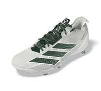 adidas Uomo Adizero 13.0 Calcio Basket, 0, Bianco Verde Scuro Bianco, 50 2/3 EU
