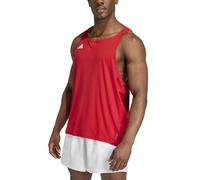 adidas Uomo Adizero Essentials Aeroready Running Singlet Shirt, Team Power Red 2, M