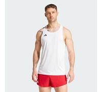 adidas Uomo Adizero Essentials Aeroready Running Singlet Shirt, White, L