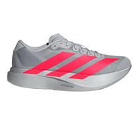 adidas Uomo Adizero Evo SL Scarpe, Silver Met.-Lucid Red-Iron, 42.5|43