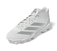 adidas Uomo Adizero Impact.2 Spark Molded Football Basket, Bianco Argento Metallizzato Bianco, 40 2/3 EU